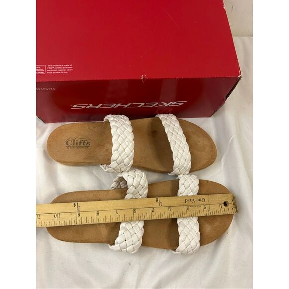 Cliff 2 strap‎ braided shoe white comfortable size 9.5-10 - Picture 6 of 6